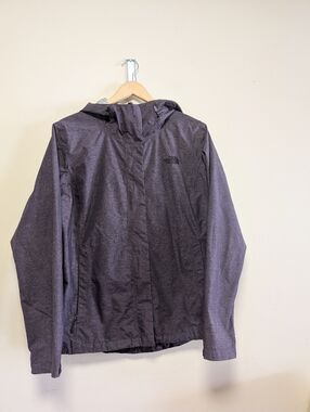 The North Face Waterproof Rain Jacket Purple Gray Hooded Women’s Large